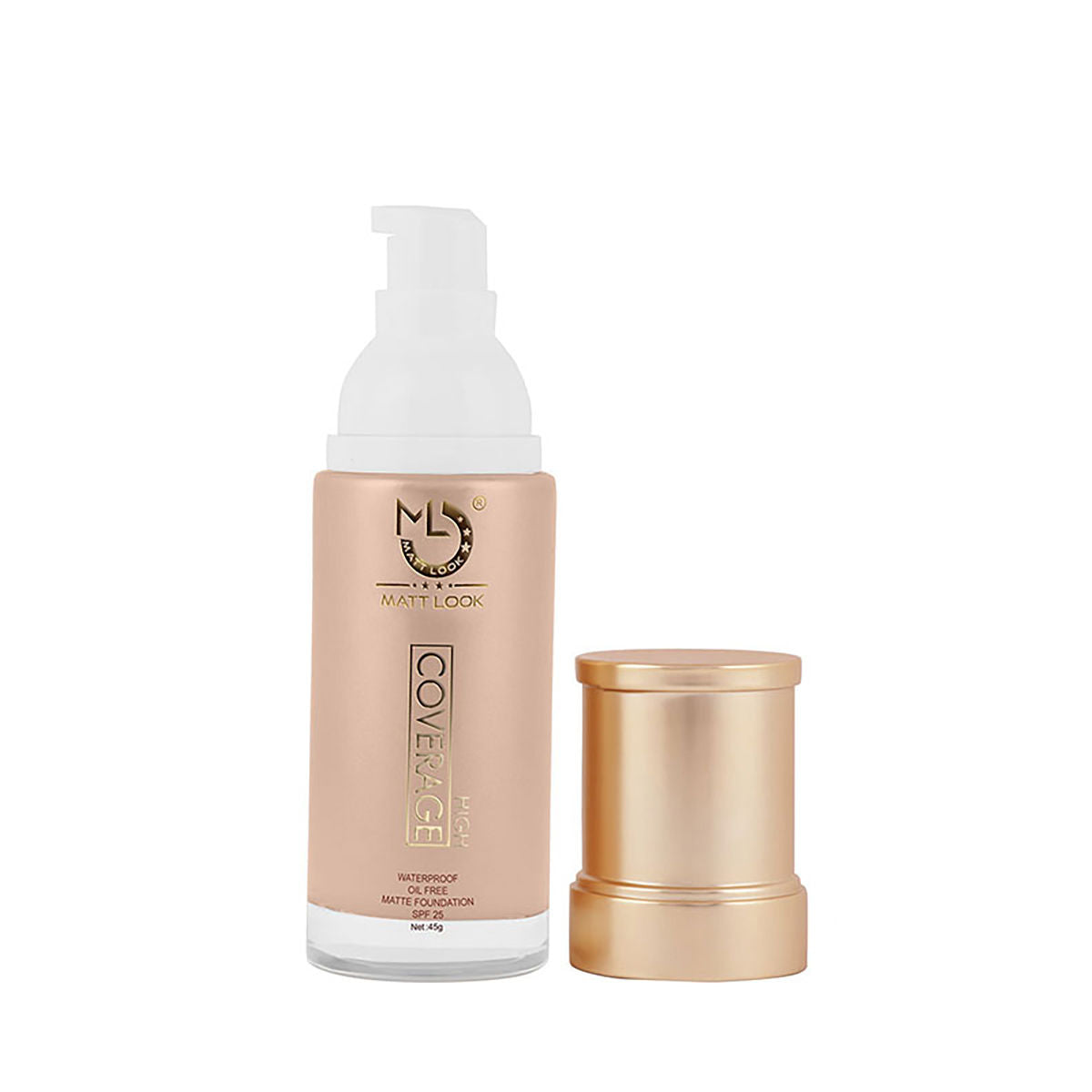 High Coverage Waterproof Oil Free Matte SPF 25 Foundation