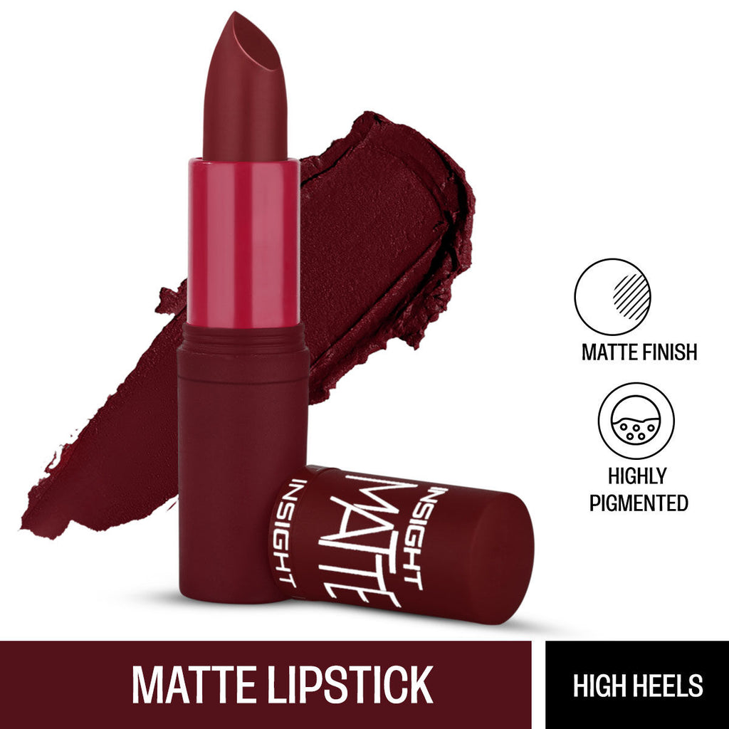 Matte Lipstick, 1 Stroke Application, Long Lasting - A12 High Heels