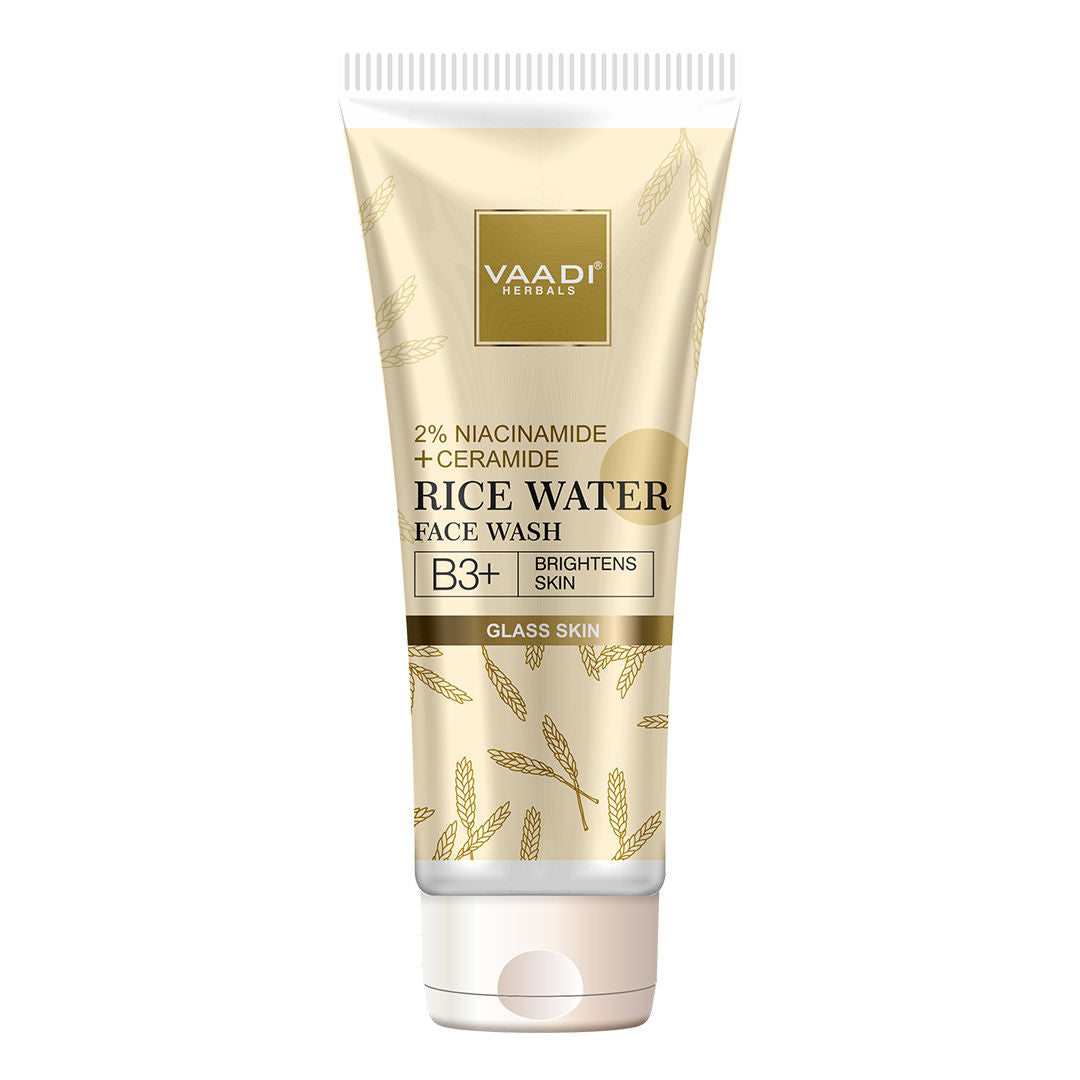 2% Niacinamide & Ceramide Rice Water Face Wash B3+