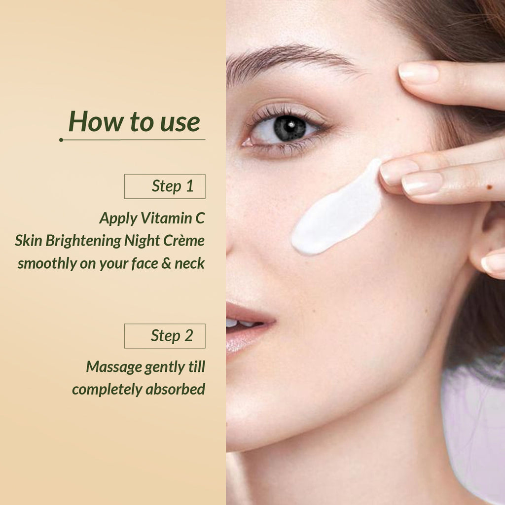 Skin Brightening Night Face Cream|100% Vitamin C | Chemical Free|All Skin Types