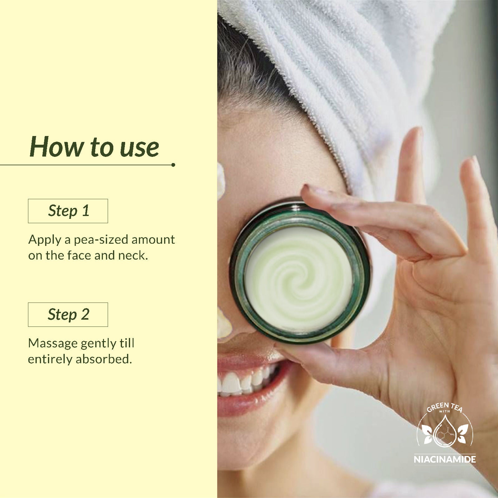 Natural Green Tea HydraDetox Glow Boosting Day Face Cream SPF 20 With Niacinamide