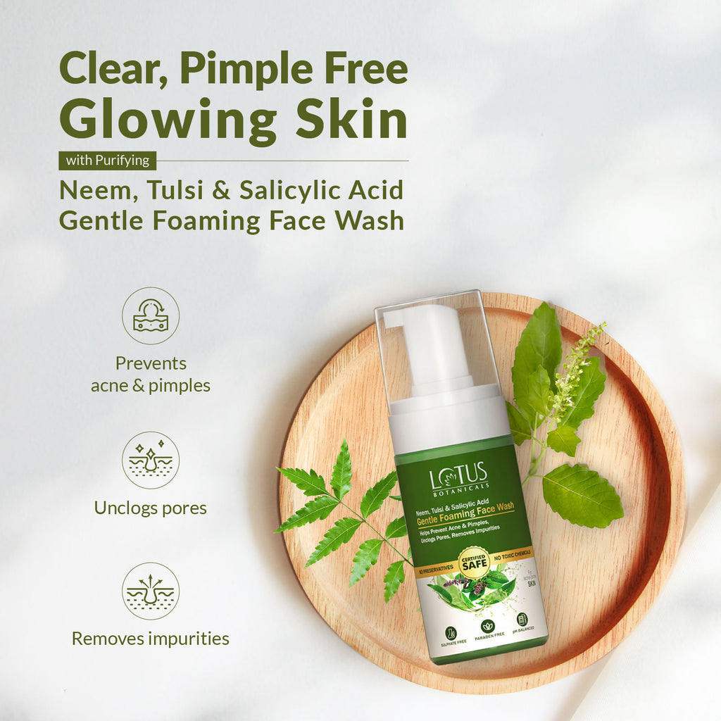 Neem, Tulsi & Salicylic Acid Gentle Foaming Face Wash
