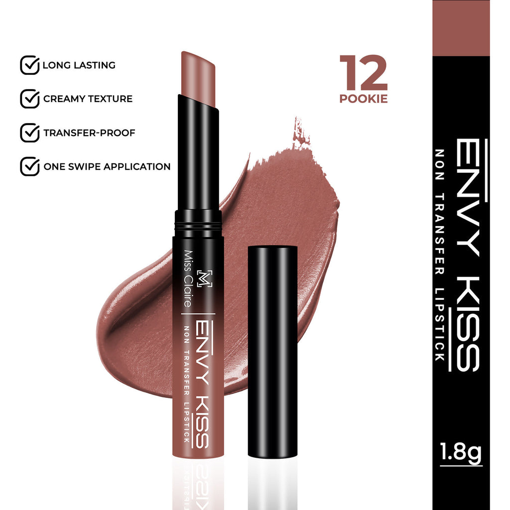 Envy Kiss Non Transfer Lipstick - 12 Pookie