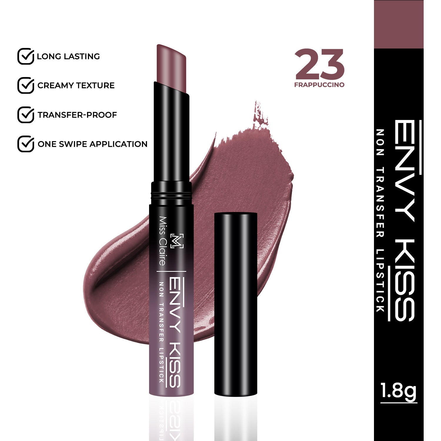 Envy Kiss Non Transfer Lipstick - 23 Frappuccino