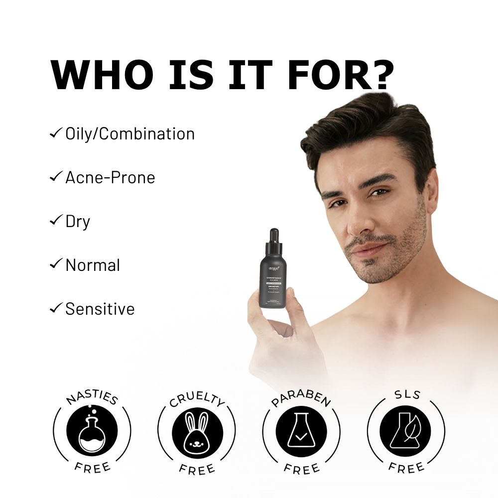 Advanced Renewal Face Serum with Ginseng and Niacinamide, Hydrates and Refreshes Skin
