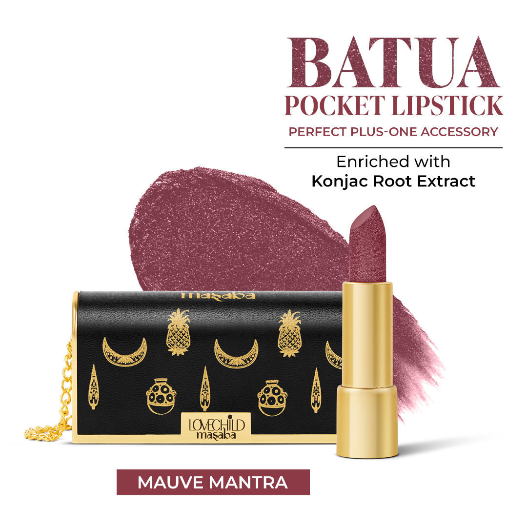 The Batua Satin Lipstick - Mauve Mantra