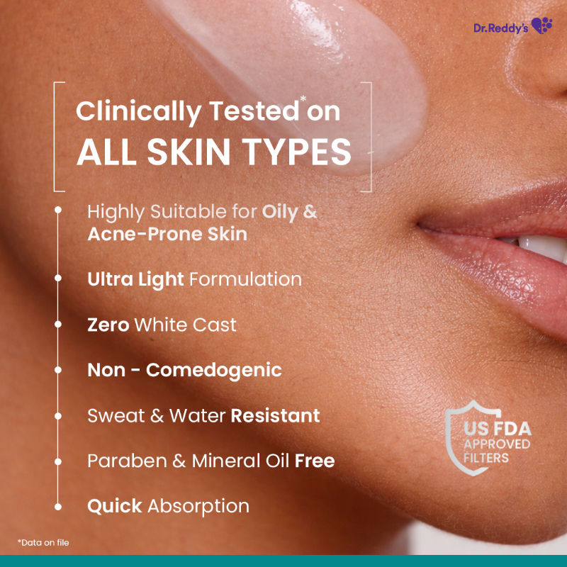 Dr. Reddy's Venusia Water based sunscreen SPF 65| Powered by Anti-oxidants| Anti-pigmentation| 50g