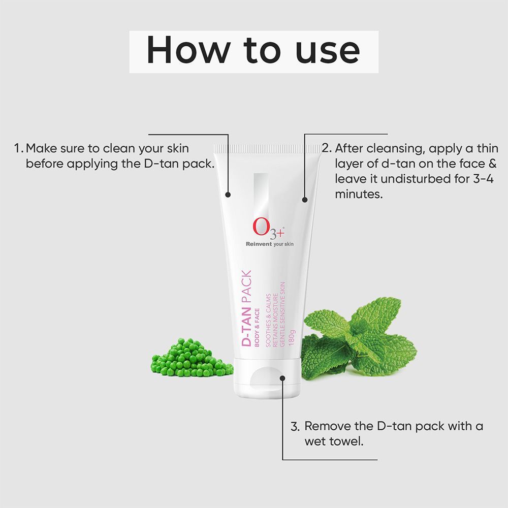 D-TAN Pack For Instant Tan Removal For All Skin Types