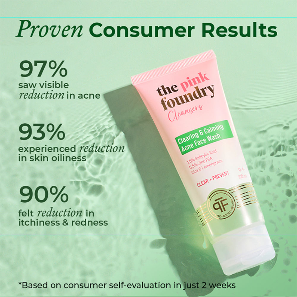 Salicylic Acid Acne Face Wash With Zinc & Cica - Treats Acne & Reduces Excess Oil