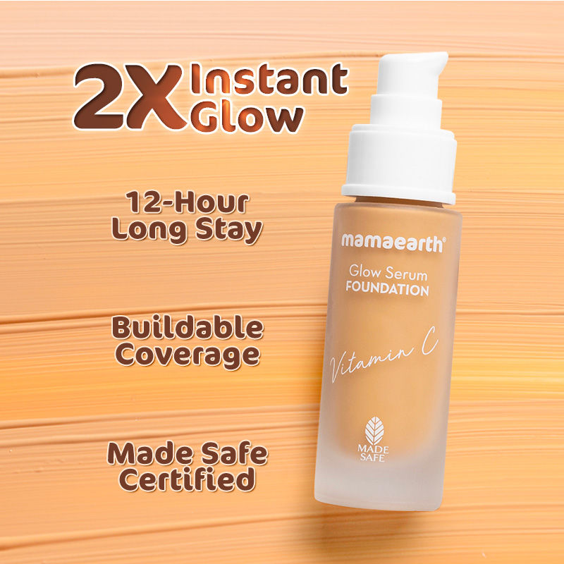 Glow Serum Foundation With Vitamin C & Turmeric For 12-hour Long Stay