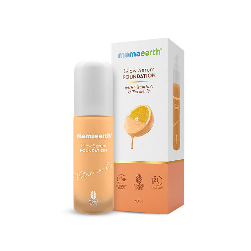 Glow Serum Foundation With Vitamin C & Turmeric For 12-hour Long Stay - Nude Glow