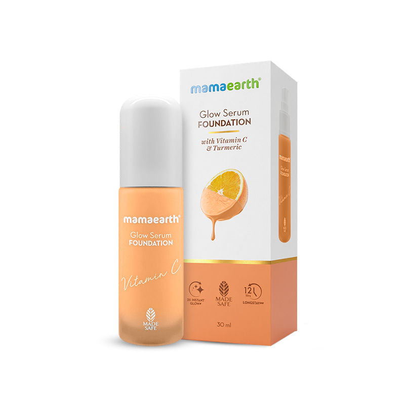 Glow Serum Foundation With Vitamin C & Turmeric For 12-hour Long Stay - Sand Glow
