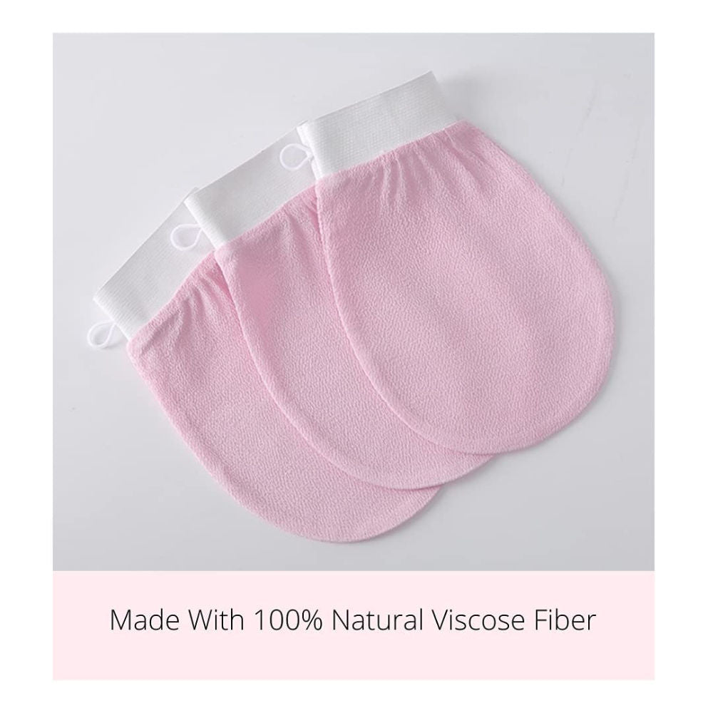 Exfoliating Glove & Body Scrub Tool - Pink