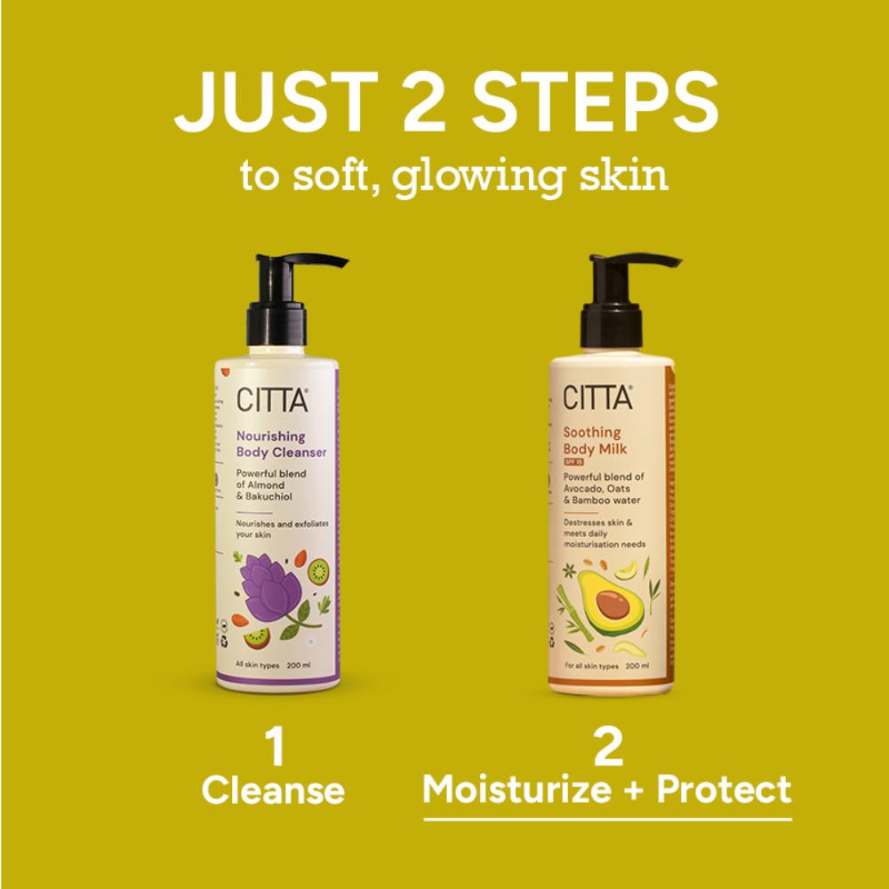 Soothing Body Milk Light Moisturizing Lotion Spf15 With Avocado, Oats & Bamboo Water