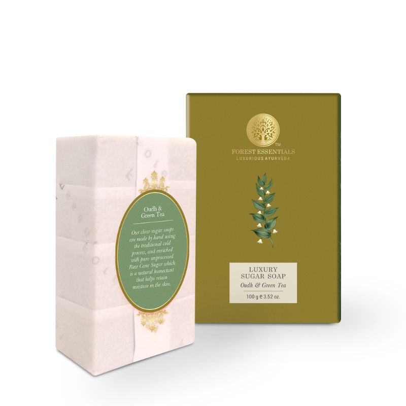 Luxury Sugar Soap Oudh & Green Tea - Ayurvedic Handmade Bath Soap