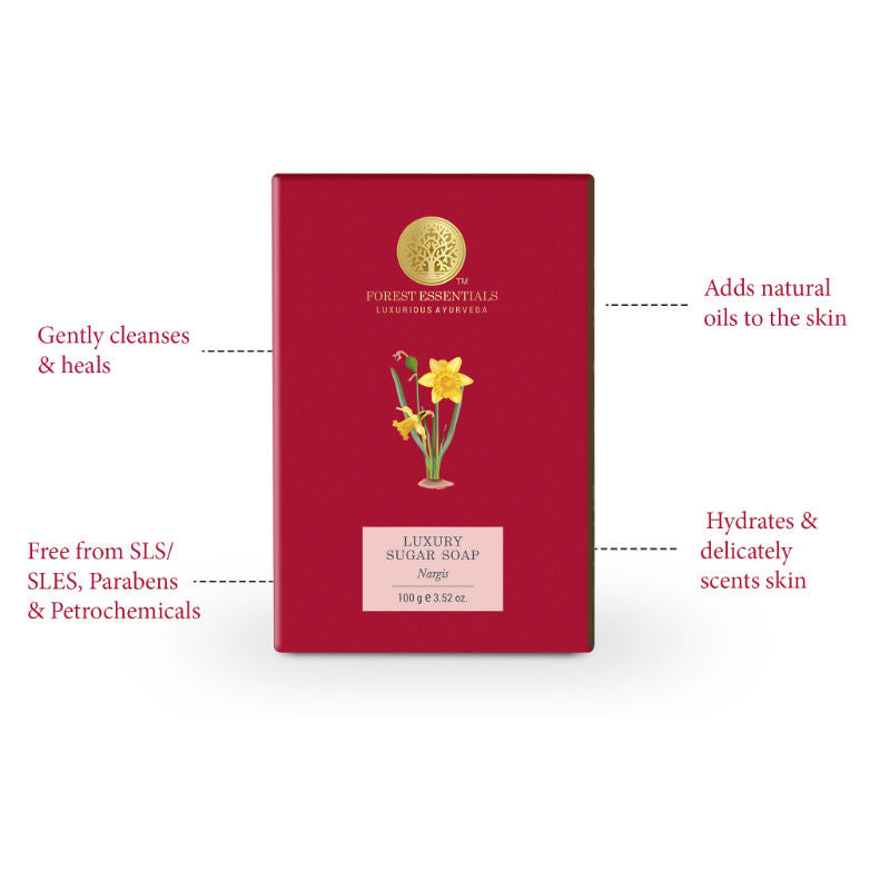 Luxury Sugar Soap Nargis - Ayurvedic Handmade Bath Soap