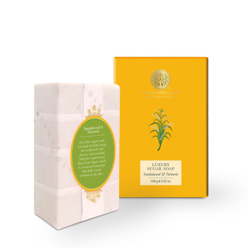 Luxury Sugar Soap Sandalwood Turmeric - Ayurvedic Handmade Bath Soap