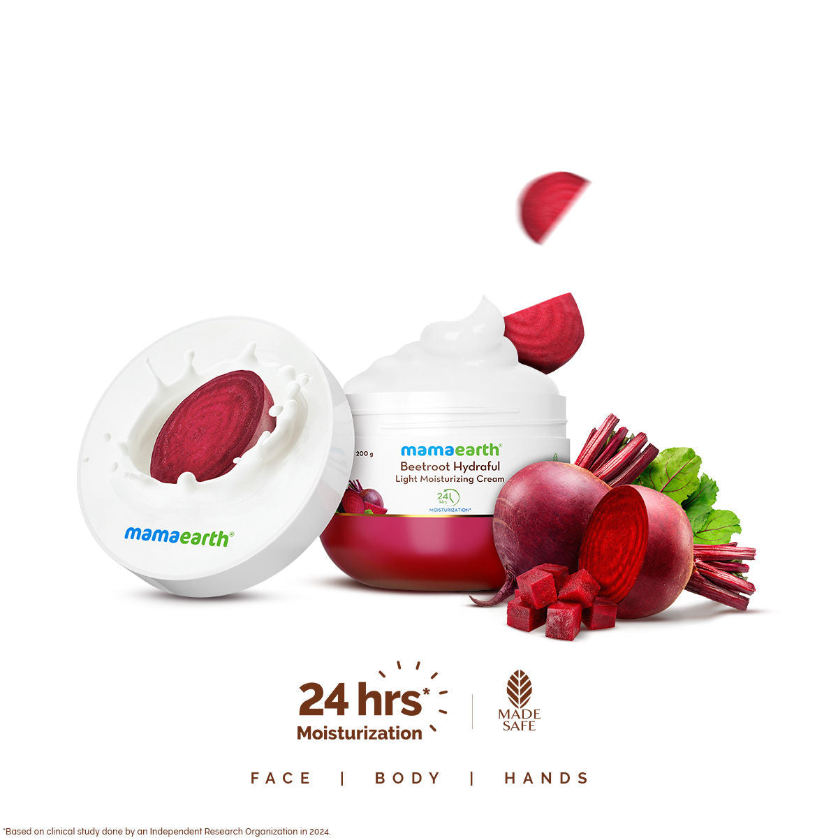 Beetroot Hydraful Light Moisturizing Cream with Hyaluronic Acid For 24 HR Hydration