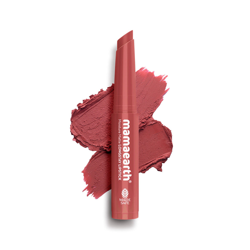 Moisture Matte Longstay Mini Lipstick with Avocado Oil & Vitamin E - 01 Carnation Nude