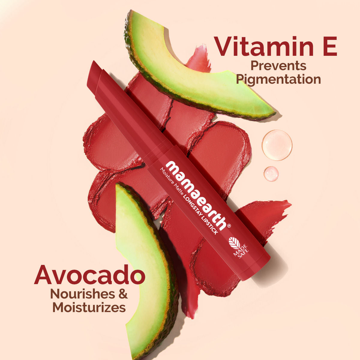 Moisture Matte Longstay Mini Lipstick with Avocado Oil & Vitamin E