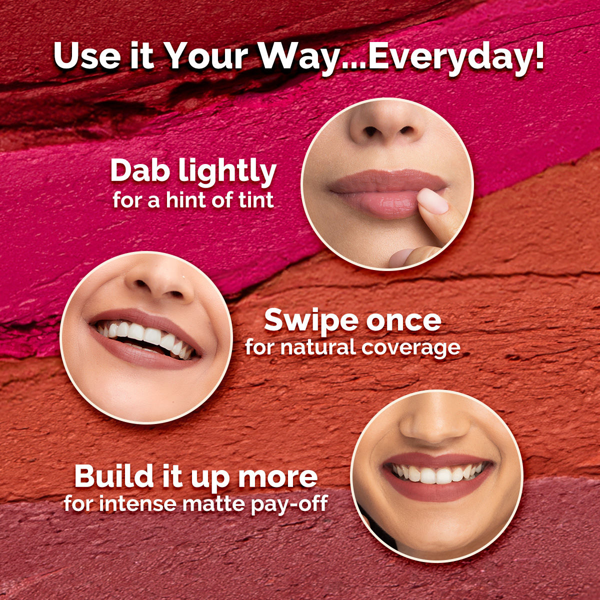 Moisture Matte Longstay Mini Lipstick with Avocado Oil & Vitamin E