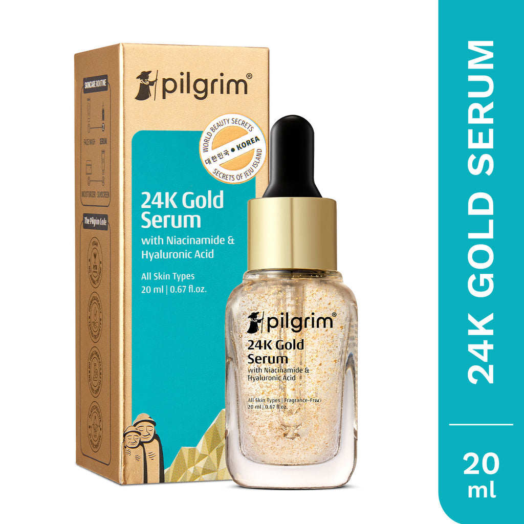 24K Gold Face Serum with Niacinamide & Hyaluronic Acid
