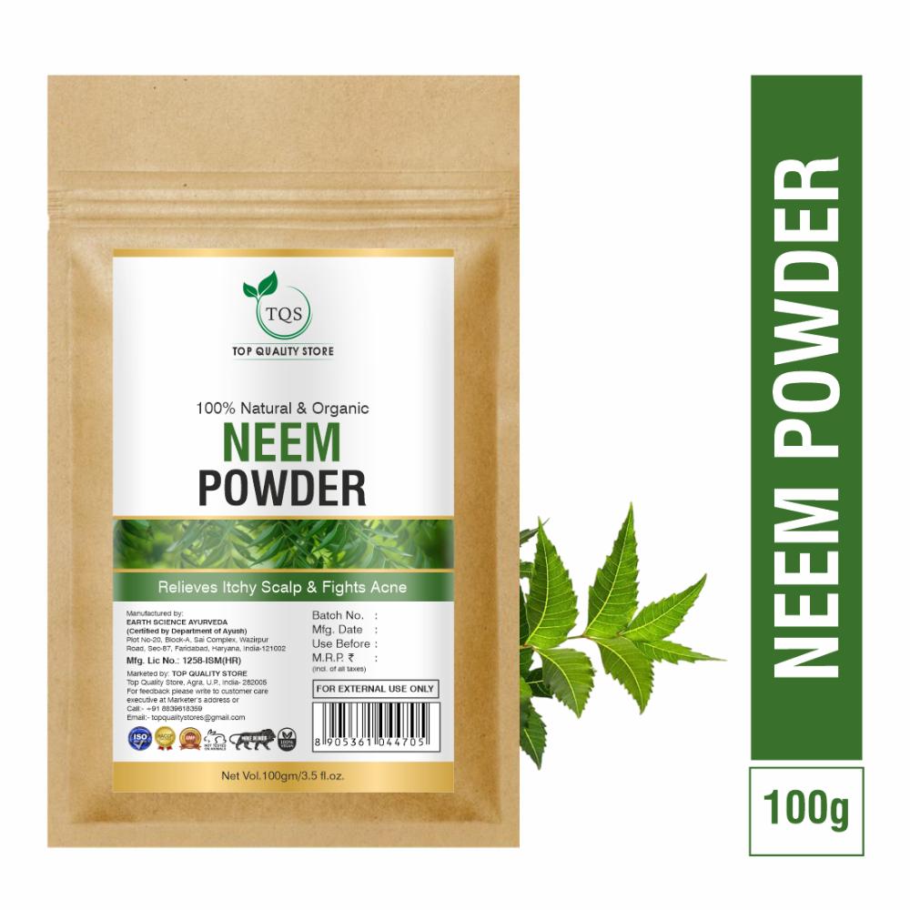 Natural Neem Leaf Organic Powder For Oil Control & Deep Cleanses