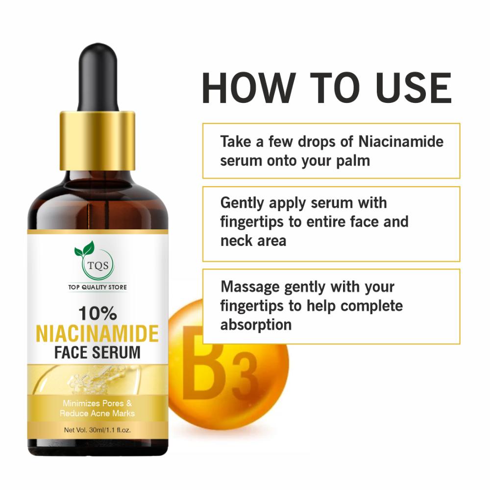 10% Niacinamide Face Serum With Zinc Fades Acne Marks & Dark Spots Control