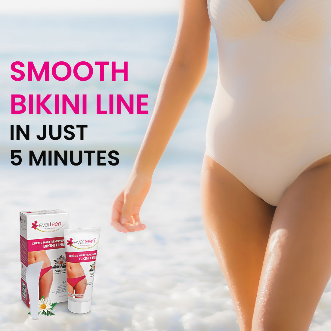Bikini Line Hair Remover Creme and Natural Intimate Wash