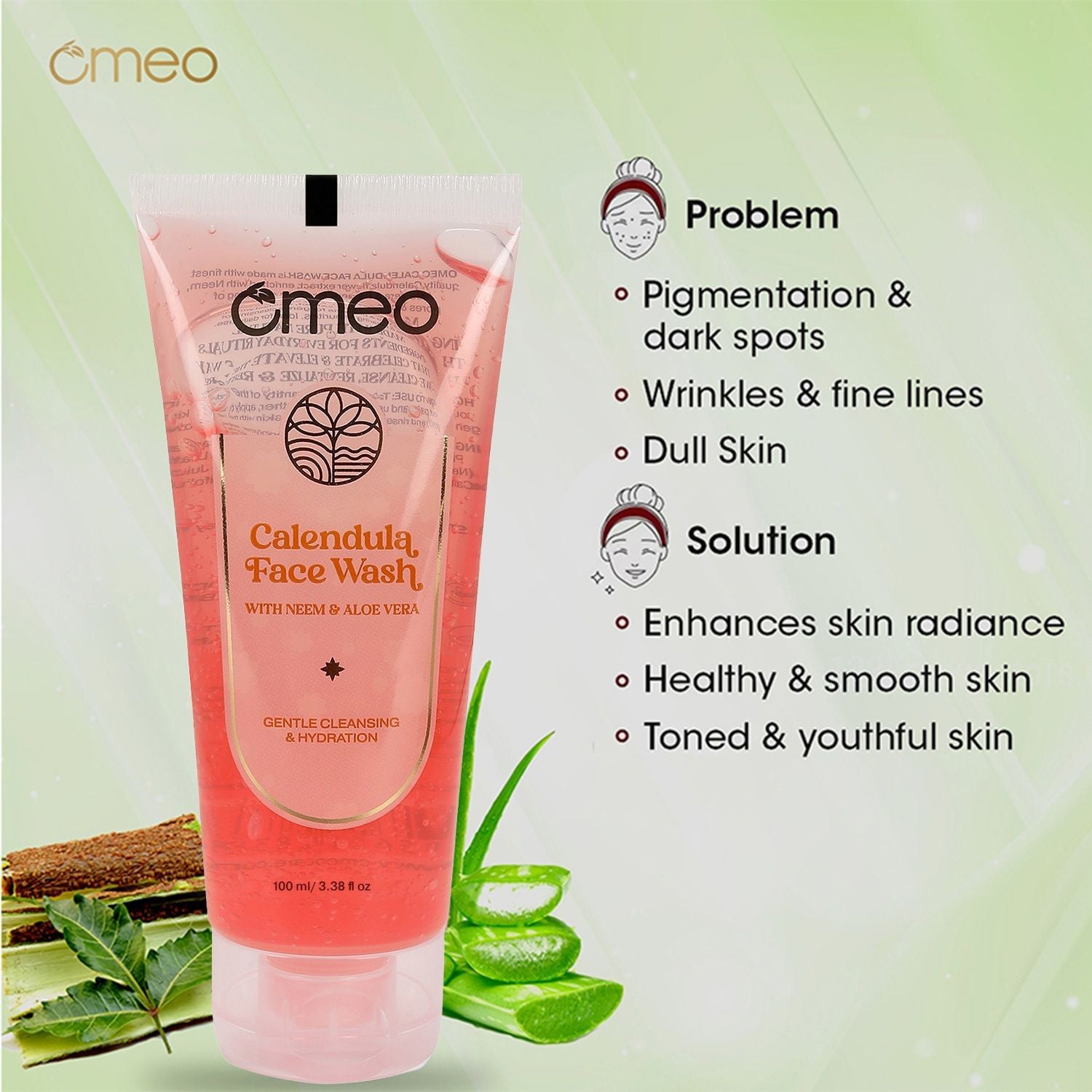 Calendula Face Wash - Gentle, Daily Use, Safe For All Skin Types