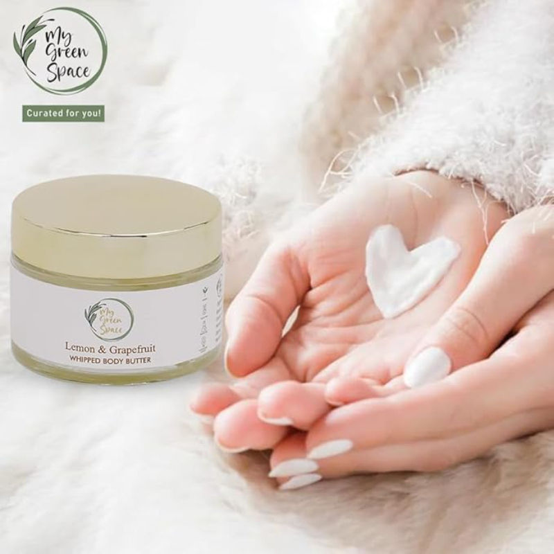 Lemon Grapefruit Body Butter, Deep Moisturizing, Brightening & Nourishing Cream