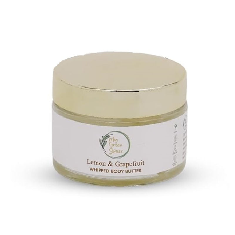 Lemon Grapefruit Body Butter, Deep Moisturizing, Brightening & Nourishing Cream