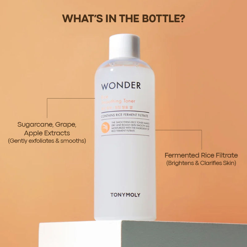Korean Wonder Rice Smoothing Toner-Hydrates, Brightens, Clarifies Dry & Combination Skin