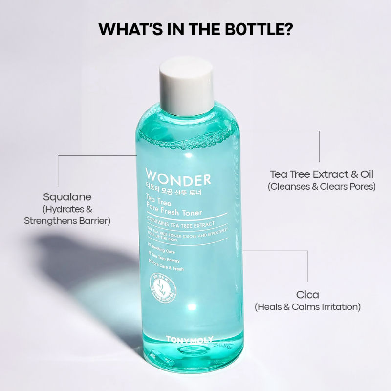 Korean Wonder Tea Tree Pore Fresh Toner to Soothe & Control Oily Skin