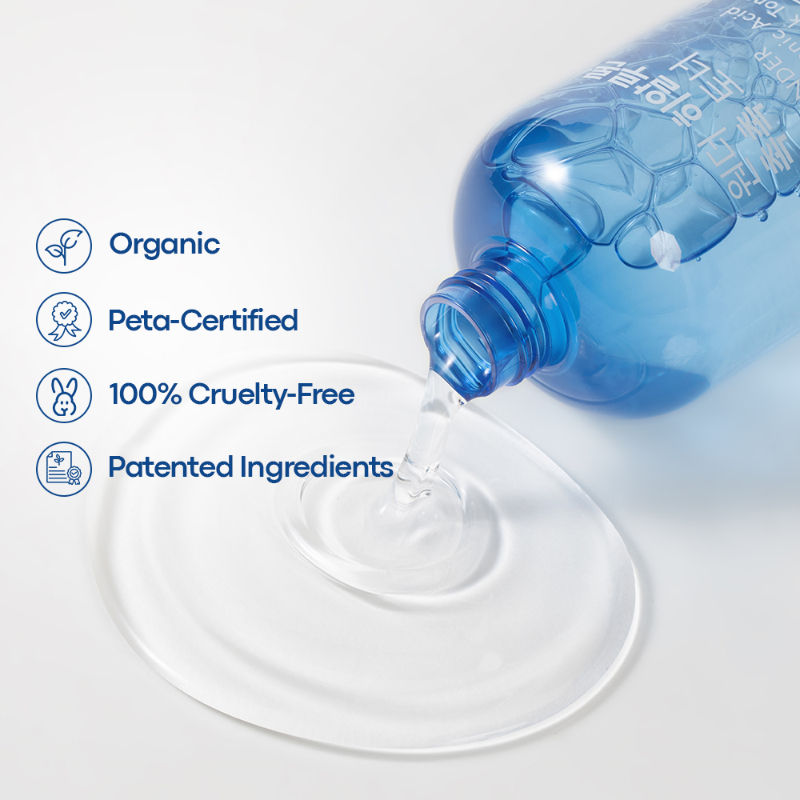 Korean Wonder Hyaluronic Acid Chok Chok Toner to Hydrate, Plump Skin & Smooths Wrinkles