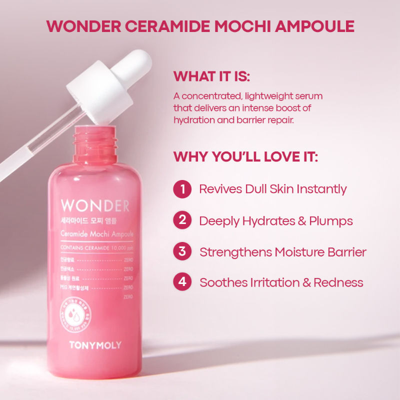 Korean Wonder Ceramide Mochi Ampoule to Moisturize, Firm & Brighten Dry Skin