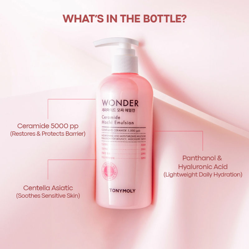 Korean Wonder Ceramide Mochi Emulsion-Hydrates, Nourishes & Repairs Dry, Weak Skin