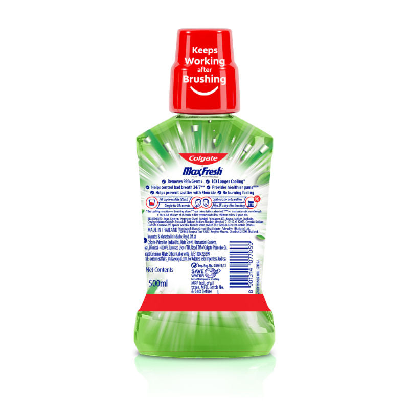 Maxfresh Plax Antibacterial Mouthwash, Fresh Tea