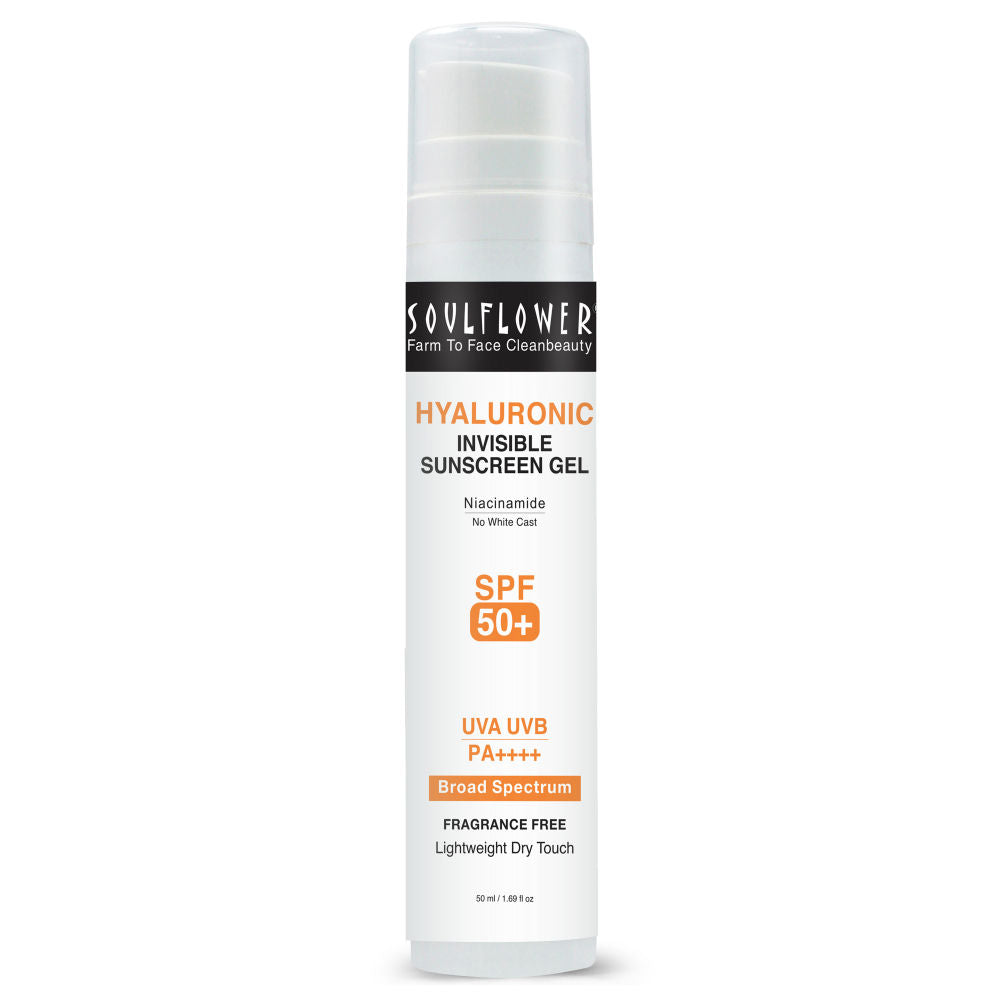 Hyaluronic Sunscreen Invisible Gel SPF 50+ PA++++, for Dry to Oily Skin