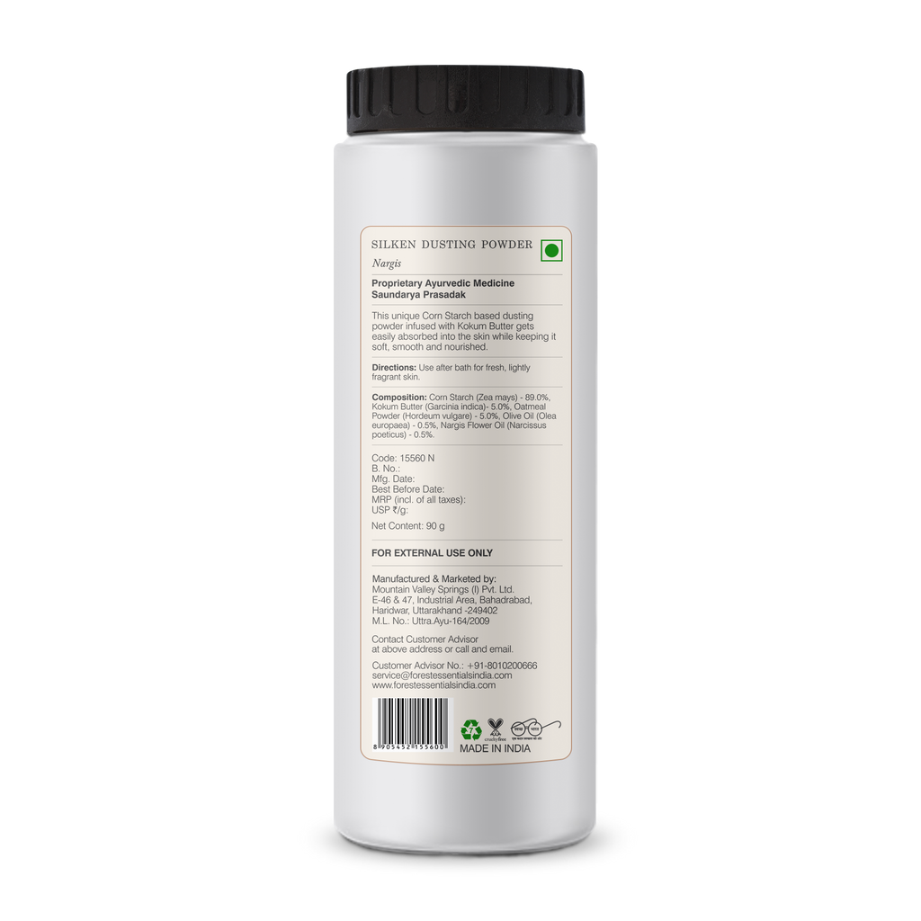 Silken Dusting Powder Nargis Natural Powder - Highly Absorbent