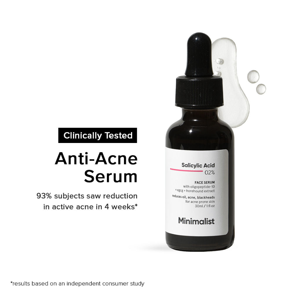 2% Salicylic Acid Face Serum For Blackheads & Whiteheads - 30ml