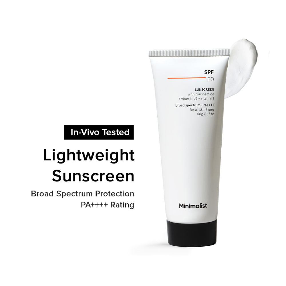 SPF 50 PA ++++ Sunscreen With Multi-Vitamin For Reducing Photoaging & No White Cast