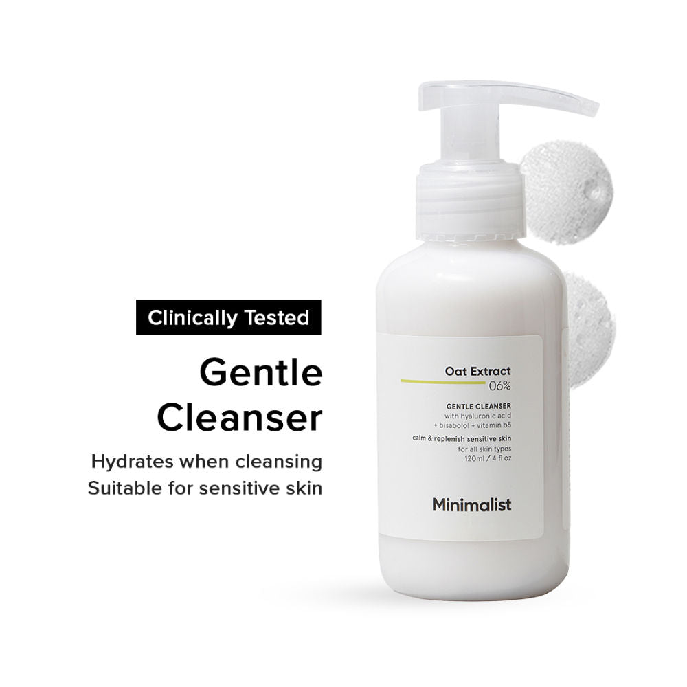 6% Oat Extract Gentle Cleanser With Hyaluronic Acid For Sensitive Skin