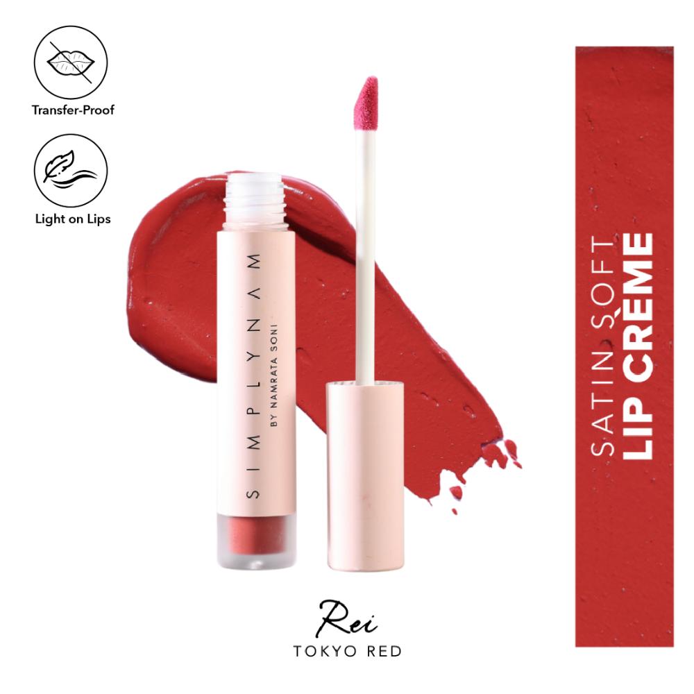 Satin Soft Lip Creme, Hydrating, Botanical Colour for Everyday Lips - Rei