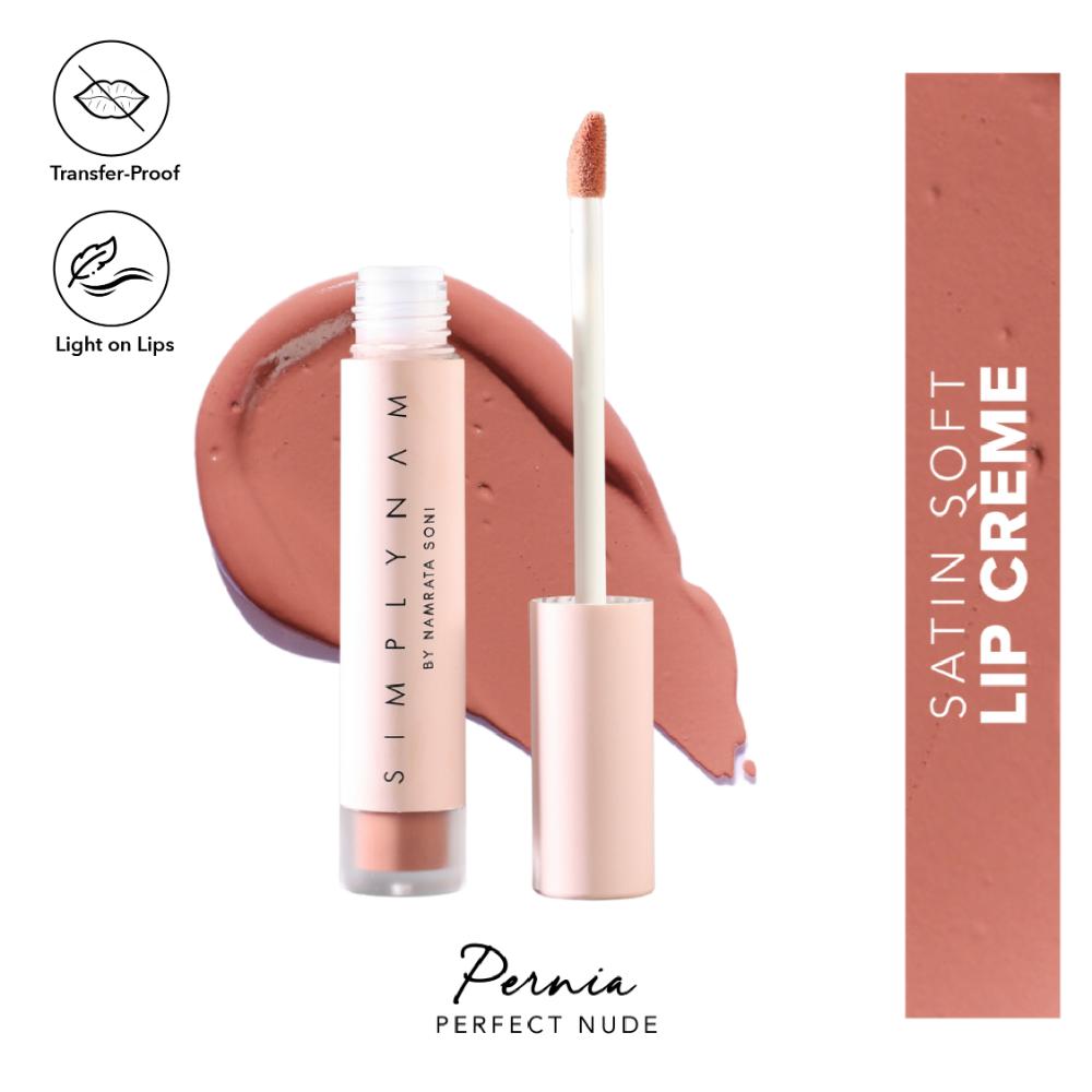 Satin Soft Lip Creme, Hydrating, Botanical Colour for Everyday Lips - Pernia