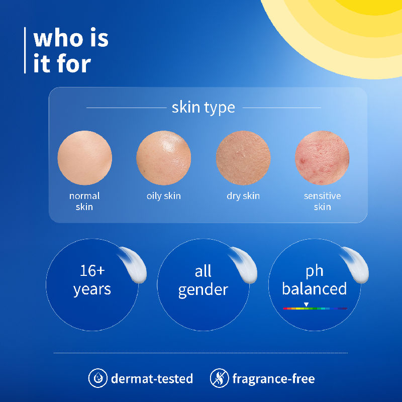 2% Niacinamide & Rice Water SPF 50 PA+++ Sunscreen, Fades Tan, For Oily To Dry Skin Type