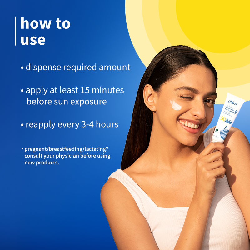 2% Niacinamide & Rice Water SPF 50 PA+++ Sunscreen, Fades Tan, For Oily To Dry Skin Type