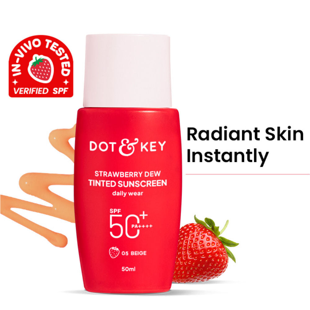 Strawberry Dew Tinted Sunscreen SPF 50+ PA++++ - 05 Beige