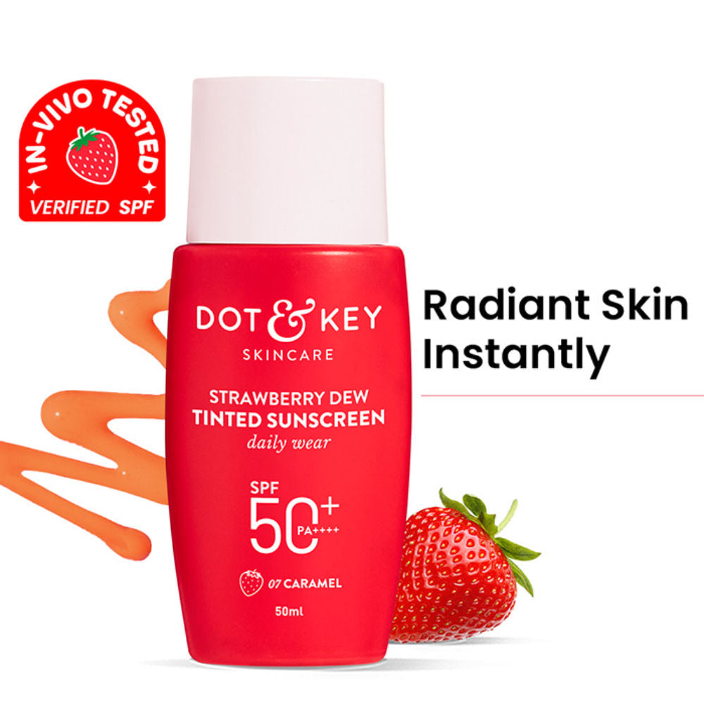 Strawberry Dew Tinted Sunscreen SPF 50+ PA++++ - 07 Caramel