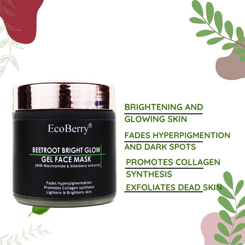 Beetroot Bright Glow Gel Face Mask